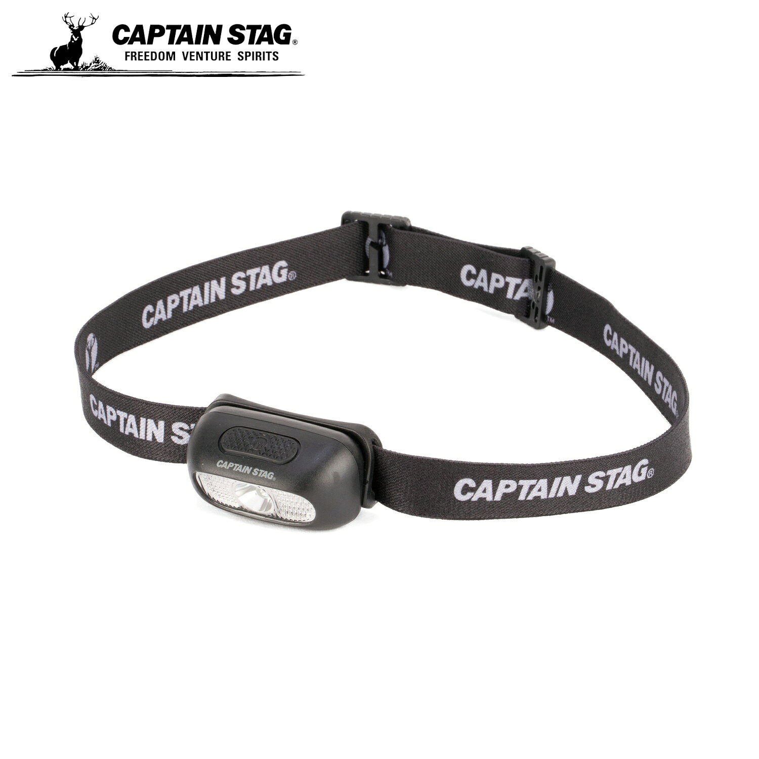 キャプテンスタッグ(CAPTAIN STAG) 登山 防災用 ヘッドライト CS バッテリーヘッドライト 【明るさ30-100ルーメン 点灯時間5-12時間 IP44】 充電式 ブラック UK-4082 ttcshop-10018983 TTCSHOP楽天市場店 パッケージ画像