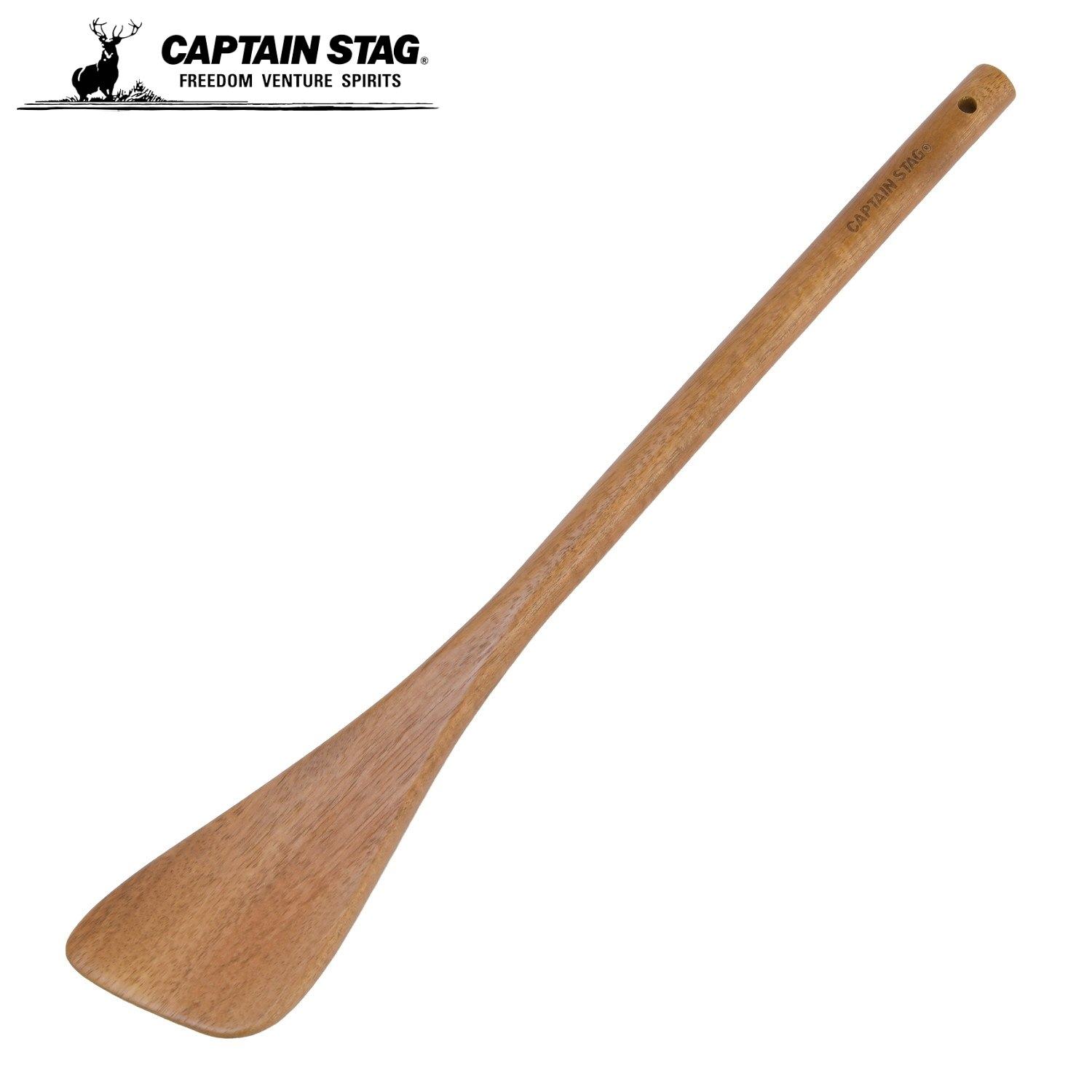 乐天商城 - キャプテンスタッグ(CAPTAIN STAG) キッチンツール クッキングツール 木製 丸柄 ターナー Lサイズ Acacia Tool UP-2732