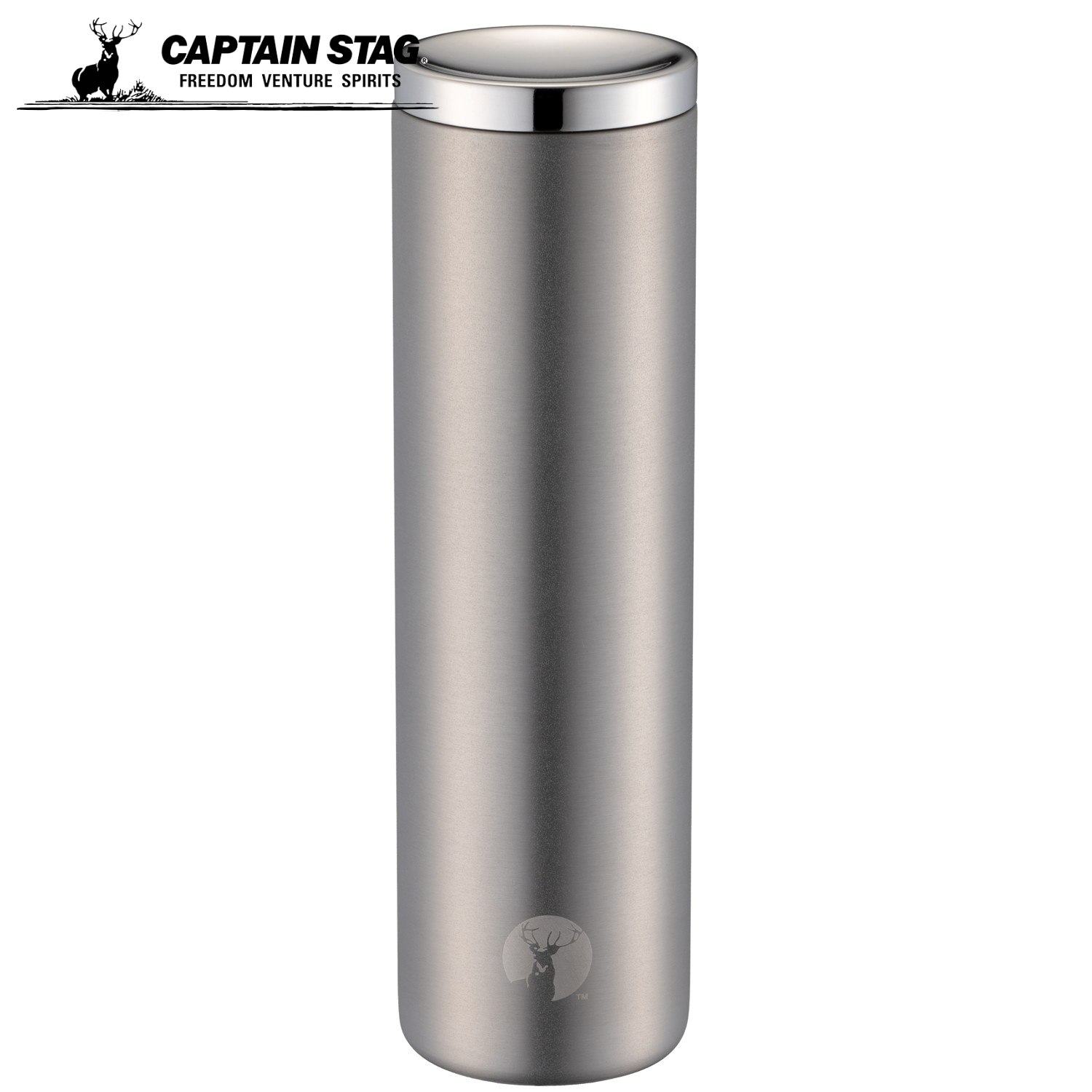 乐天商城 - キャプテンスタッグ(CAPTAIN STAG) 水筒 ボトル 直飲み ダブルステンレス 真空断熱 保温 保冷 HDパーソナルボトル 470ml シルバー UE-3675