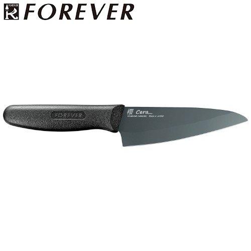 フォーエバー 日本製 櫻セラシリーズ 超滑性セラミック包丁 黒刃 美セラ両刃 120mm 包丁ナイフ 料理 下ごしらえ 切れ味 キッチン用品 調理器具