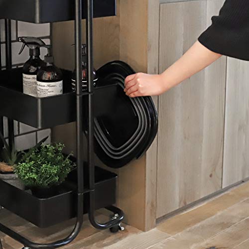 【オンライン限定】 パール金属 折りたたみ バケツ 10L 角型 四角 コンパクト 収納 ブラック 幅30.5×奥行31×高さ24cm 洗車 アウトドア キャンプ AZ-5501
