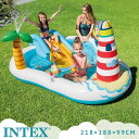 INTEX インテックス フィッシングファン プレイセンター キッズプール 子供プール 家庭用プール 188×218cm プール 大型家庭用プール ビニールプール 滑り台 ファミリープール 子供用プール インテックス(Intex)