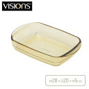 パール金属 VISIONS ビジョン 皿 プレート ベイキングディッシュ 1.6L レクタン 耐熱 ガラス 電子レンジ対応 オーブン対応 食洗機対応 CP-88...