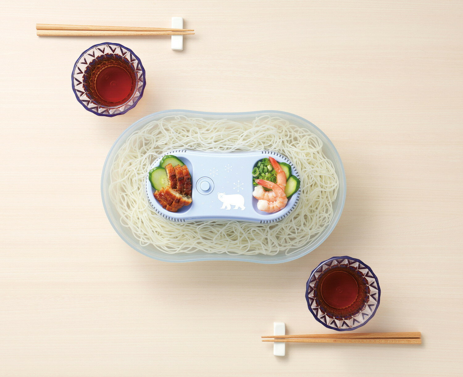 パール金属 家庭用 流しそうめん器 電池式 S M Lサイズ 真珠乃涼 そうめん流し器 ...