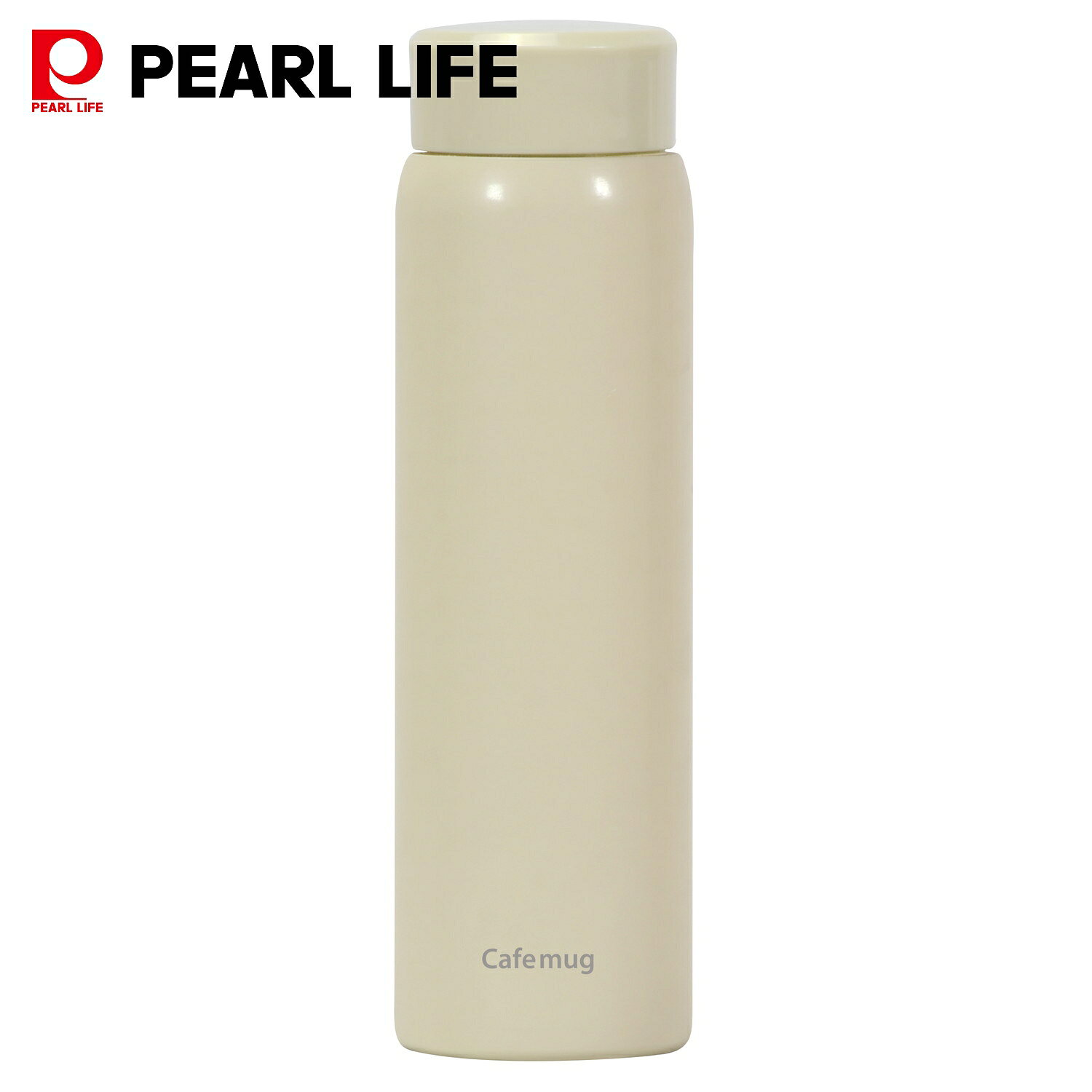 乐天商城 - パール金属 保冷 保温 マグボトル 500ml スリムタイプ 水筒 直飲み ダイレクト アイボリー カフェマグ HC-706