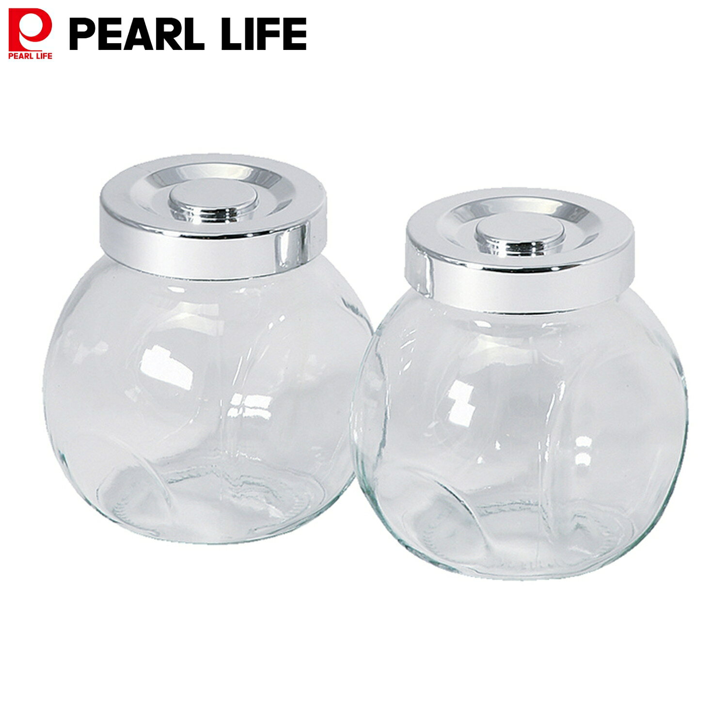 【1月24日20時～お買い物マラソン】 パール金属 保存容器 保存瓶 スパイスビン 210ml 2個組 ガラス製 縦横置式クローブ HC-920