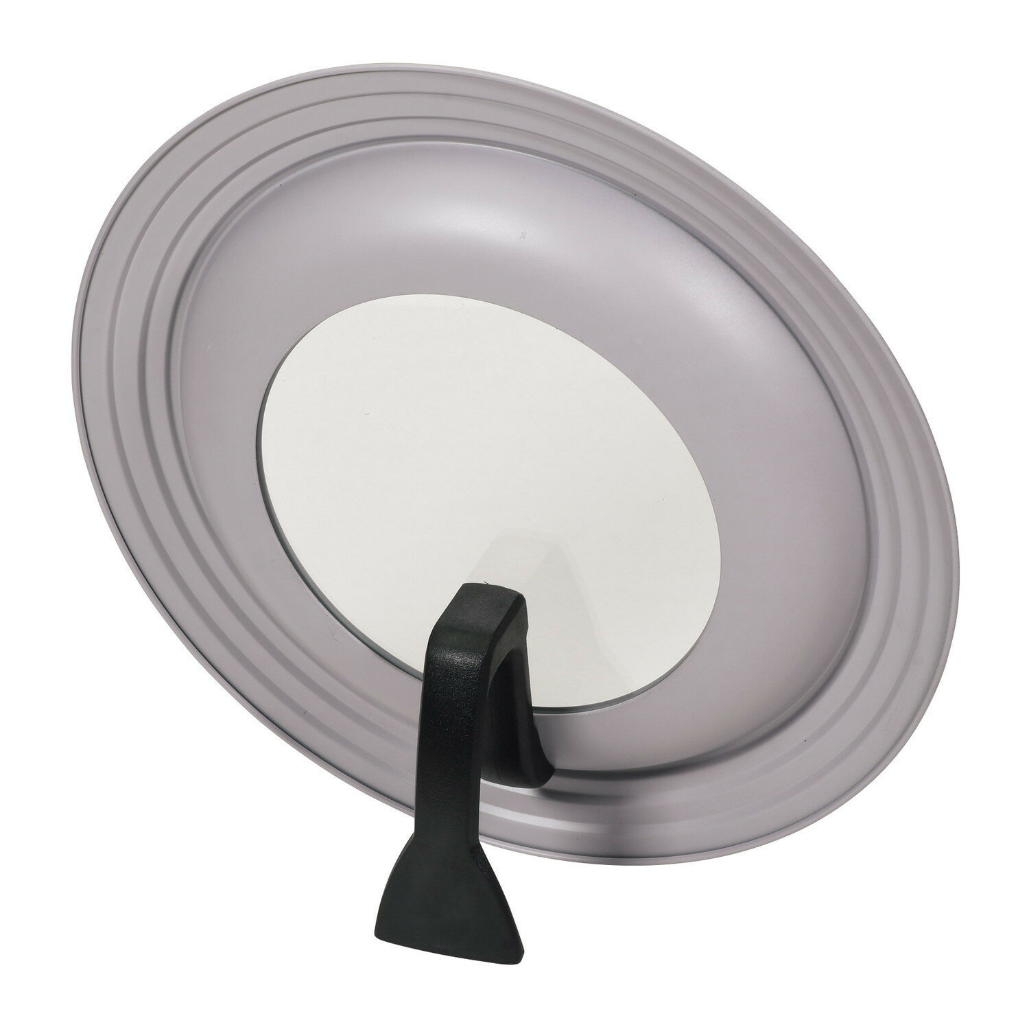 Ih Incompatible - パール金属 自立するフライパンの蓋 フライパンカバー 24cm 25cn 26cm 28cmcm用 スタンド式 立つ ガラス窓付き シリコーン加工 ペールパープル ふた フタ ハルミック HC-1311