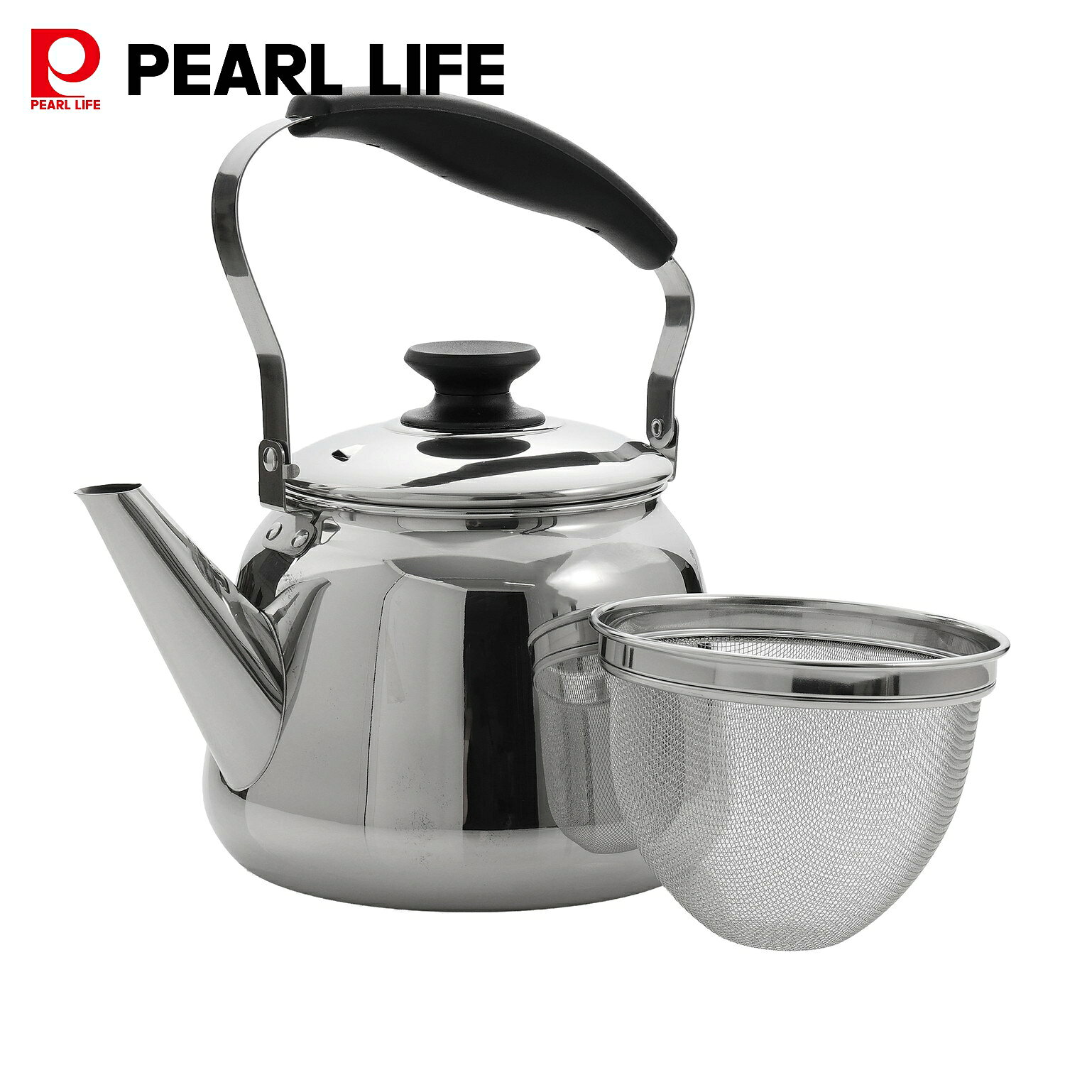 パール金属広口ケトル3.0L茶こし...