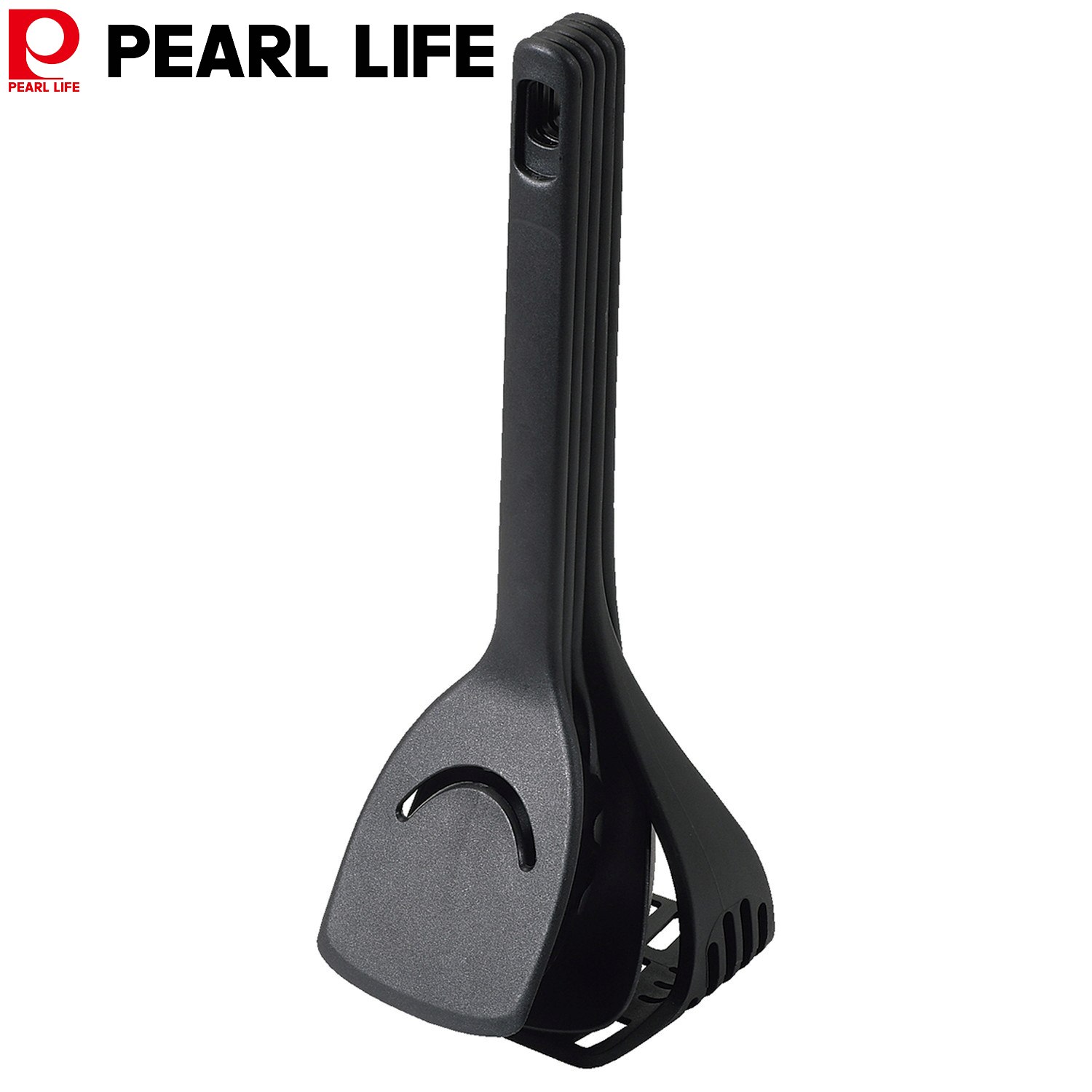 ■商品名 Simple Use 収納できるキッチンツール5p ■品番 G-5226 ■商品説明 製品サイズ:(約)幅10.5×奥行14×高さ31.5cm(収納時)、stack1:お玉/全長30×幅8.5×高さ8cm、stack2:ポテトマッシャー/全長31×幅10.5×高さ9.5vm、stack3:面すくい/全長29.5×幅6×高さ5.5cm、stack4:穴あきスプーン/全長29.5×幅6×高さ4.5cm、stack5:ターナー/全長29.5×幅8×高さ5.5cm製品重量:(約)0.304kg、stack1:お玉/0.058kg、stack2:ポテトマッシャー/0.096kg、stack3: すくい/0.044kg、stack4:穴あきスプーン/0.046kg、stack5:ターナー/0.06kg原料樹脂:PET樹脂(耐熱温度170度)生産国:中国5点セット:お玉・ポテトマッシャー・麺すくい・穴あきターナー・ターナー縦置きにできるツール収納性に優れ置き場に困らないコンパクトに収納できる繰り返しの使用や色の濃い食材を使用された場合、変色することがありますが、材料の色が染まったもので、そのまま使用していただけます。食材によってはにおい移りする場合があります。州のする場合は、スタッキングの順番通りにフック部をしっかりはめ込み、平らな場所に安定した状態で置いてください。食器洗い乾燥機専用の洗剤に含まれる成分などの影響により、長期間洗浄された場合、表面にキズが付くことがあります。ご注意:レンタル等による貸出 オークション等による販売や中古販売 及び譲渡によって発生した故障・破損・損害・事故などにつきましては一切責任を負いかねますので予めご了承ください。 ■商品スペック 製品サイズ:(約)幅10.5×奥行14×高さ31.5cm(収納時)、stack1:お玉/全長30×幅8.5×高さ8cm、stack2:ポテトマッシャー/全長31×幅10.5×高さ9.5vm、stack3:面すくい/全長29.5×幅6×高さ5.5cm、stack4:穴あきスプーン/全長29.5×幅6×高さ4.5cm、stack5:ターナー/全長29.5×幅8×高さ5.5cm製品重量:(約)0.304kg、stack1:お玉/0.058kg、stack2:ポテトマッシャー/0.096kg、stack3: すくい/0.044kg、stack4:穴あきスプーン/0.046kg、stack5:ターナー/0.06kg原料樹脂:PET樹脂(耐熱温度170度)生産国:中国5点セット:お玉・ポテトマッシャー・麺すくい・穴あきスプーン・ターナー ■関連キーワード おすすめ にんき 人気 べんり 便利 ランキング おしゃれ 可愛い かわいい かっこいい 使いやすい 使い勝手がいい ツール キッチンツール お玉 ポテトマッシャー 麺すくい 穴あきスプーン ターナー 5点セット 縦置きOK コンパクト収納 食洗機OK 収納できるキッチンツール5P　パール金属パール金属 収納できる キッチンツール 5点 セット ナイロン製 調理器具 コンパクト 新生活 ブラック Simple Use G-5226 ■商品名 Simple Use 収納できるキッチンツール5p ■品番 G-5226 ■商品説明 製品サイズ:(約)幅10.5×奥行14×高さ31.5cm(収納時)、stack1:お玉/全長30×幅8.5×高さ8cm、stack2:ポテトマッシャー/全長31×幅10.5×高さ9.5vm、stack3:面すくい/全長29.5×幅6×高さ5.5cm、stack4:穴あきスプーン/全長29.5×幅6×高さ4.5cm、stack5:ターナー/全長29.5×幅8×高さ5.5cm製品重量:(約)0.304kg、stack1:お玉/0.058kg、stack2:ポテトマッシャー/0.096kg、stack3: すくい/0.044kg、stack4:穴あきスプーン/0.046kg、stack5:ターナー/0.06kg原料樹脂:PET樹脂(耐熱温度170度)生産国:中国5点セット:お玉・ポテトマッシャー・麺すくい・穴あきターナー・ターナー縦置きにできるツール収納性に優れ置き場に困らないコンパクトに収納できる繰り返しの使用や色の濃い食材を使用された場合、変色することがありますが、材料の色が染まったもので、そのまま使用していただけます。食材によってはにおい移りする場合があります。州のする場合は、スタッキングの順番通りにフック部をしっかりはめ込み、平らな場所に安定した状態で置いてください。食器洗い乾燥機専用の洗剤に含まれる成分などの影響により、長期間洗浄された場合、表面にキズが付くことがあります。ご注意:レンタル等による貸出 オークション等による販売や中古販売 及び譲渡によって発生した故障・破損・損害・事故などにつきましては一切責任を負いかねますので予めご了承ください。 ■商品スペック 製品サイズ:(約)幅10.5×奥行14×高さ31.5cm(収納時)、stack1:お玉/全長30×幅8.5×高さ8cm、stack2:ポテトマッシャー/全長31×幅10.5×高さ9.5vm、stack3:面すくい/全長29.5×幅6×高さ5.5cm、stack4:穴あきスプーン/全長29.5×幅6×高さ4.5cm、stack5:ターナー/全長29.5×幅8×高さ5.5cm製品重量:(約)0.304kg、stack1:お玉/0.058kg、stack2:ポテトマッシャー/0.096kg、stack3: すくい/0.044kg、stack4:穴あきスプーン/0.046kg、stack5:ターナー/0.06kg原料樹脂:PET樹脂(耐熱温度170度)生産国:中国5点セット:お玉・ポテトマッシャー・麺すくい・穴あきスプーン・ターナー ■関連キーワード おすすめ にんき 人気 べんり 便利 ランキング おしゃれ 可愛い かわいい かっこいい 使いやすい 使い勝手がいい ツール キッチンツール お玉 ポテトマッシャー 麺すくい 穴あきスプーン ターナー 5点セット 縦置きOK コンパクト収納 食洗機OK 収納できるキッチンツール5P　パール金属