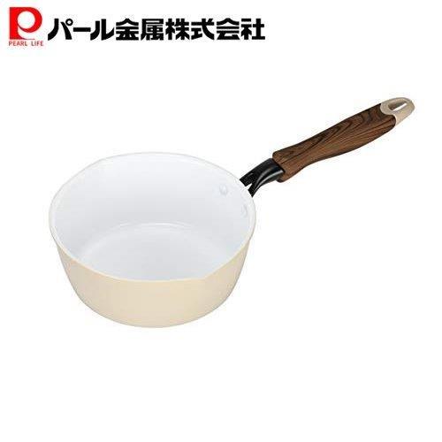 パール金属 ティアラ セラミック加工 ガス火 IH対応 雪平鍋 行平鍋18cm ナベ なべ 片手鍋 HB-5674