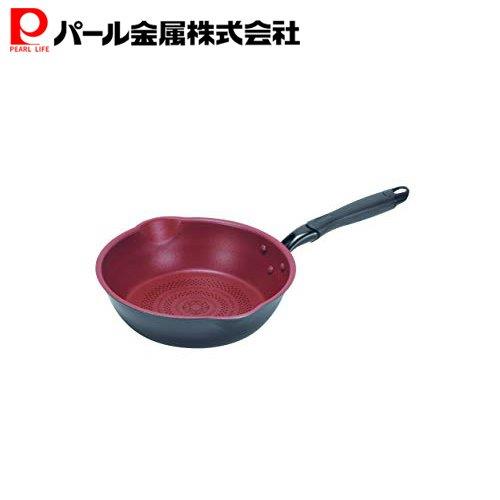 Ih Compatible - パール金属公式 フライパン 24cm ガス火対応 IH対応 ダイヤモンドコート 極深型 両口 HB-5590 鍋フライパン 鍋 料理 食洗機対応 ステンレス キッチン用品 調理器具