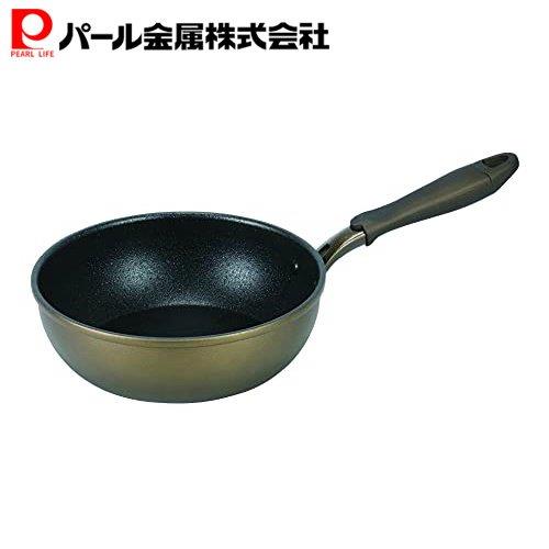 〜20 cm - パール金属公式 極深 フライパン 20cm IH対応 ロングライフメガストーンII HB-5878 鍋フライパン 鍋 料理 ガス火 食洗機対応 ステンレス キッチン用品