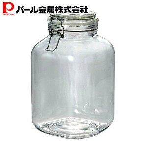 パール金属 梅酒瓶 果実酒びん 3L 3,000ml ガラス製 角型 保存 ビン イタリアーナ L-10083.0L