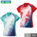 ヨネックス テニス バドミントン ゲームシャツ 半袖 レディース ウィメンズゲームシャツ 女性用 格品 UVカット 冷感 吸汗速乾 制電 日本製 ソフトテニス YONEX 20787