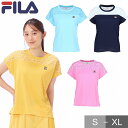 フィラ テニス ゲームシャツ レディース テニスウェア 吸水速乾 UV ウェア 半袖 襟付き Tシャツ ゲームウェア ソフトテニス バドミントン おしゃれ かわいい ウィメンズ FILA VL2828 【365日あす楽対応】(4)