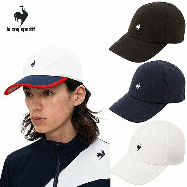 テニス キャップ ルコックスポルティフ le coq sportif FAN AIR CAP ファンエアーキャップ 男女兼用 ユニセックス アジャスター調整 通気性 テニス用 ソフトテニス用 2024年NEWモデル QTBVJC11…