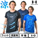 テニス アンダーシャツ 半袖 丸首 フィット アンダーアーマー UAヒートギア コンフォート フィッティド ノベルティ ショートスリーブ クルーネック シャツ ...