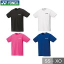 テニス Tシャツ ユニセックス メンズ レディース ヨネックス ユニドライTシャツ 半袖 丸首 テニスウェア プラクティスシャツ UVカット 吸汗速乾 制電 16500