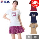 50%OFF テニス フィラ グラフィックTシャツ レディース プラクティスTシャツ 半袖 テニスウェア ショートスリーブ 半袖Tシャツ ウィメンズ 大人 ウェア FILA VL2941 【365日あす楽対応】 楽天スーパーSALE RakutenスーパーSALE