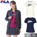 テニス フィラ アップリケTシャツ レディース プラクティスTシャツ 半袖 テニスウェア ショートスリーブ 半袖Tシャツ 大人 ウィメンズ ウェア FILA V...
