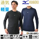 テニス インナーシャツ 長袖 丸首 フィット ミズノ KUGEKI 空隙 Light feel 12JA0P17 野球 ウェア アンダーシャツ 【365日あす楽...