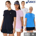 アシックス テニス ゲームシャツ レディース テニスウェア 吸汗速乾 半袖 丸首 Tシャツ ゲームウェア ソフトテニス バドミントン おしゃれ かわいい ウィメ...
