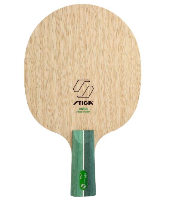 【11/24～25限定！ポイント5倍】★2025新商品★卓球★ラケット★ラバー貼り付け無料★※貼付希望の方は備考欄へご記載下さい★オーラ ハイブリッドカーボン 中国式【発送後の返品・交換不可】