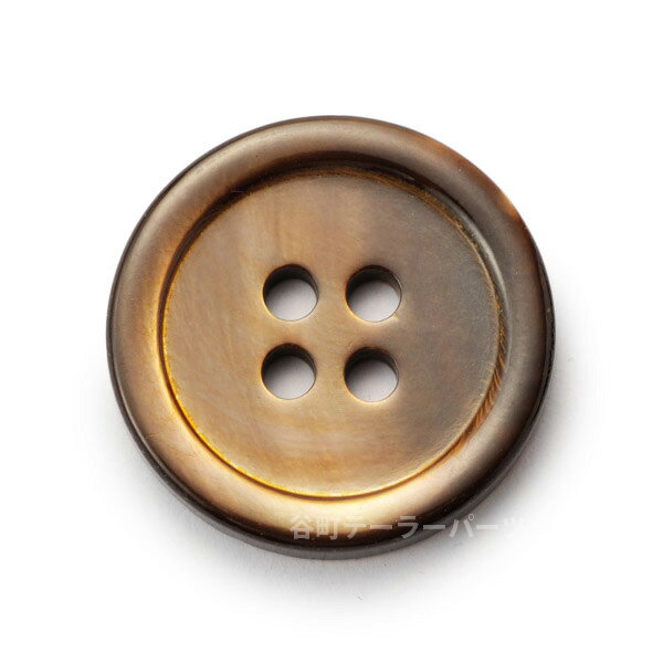 【スーツボタン専門店】17型高瀬貝ボタン染色15mmHK17T(color.5ゴールド)[1個から販売]老舗テーラー御..