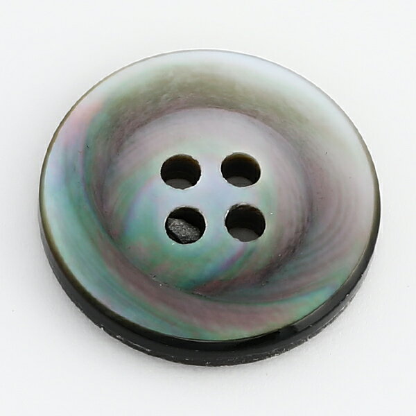 【スーツボタン専門店】HK19T(黒蝶貝ナチュラル)20mm 天然の黒蝶貝スーツジャケットの前ボタン