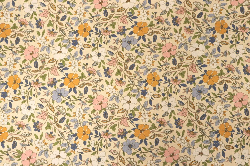 【高級オーダー専門店】8282(カラー1035)プリント裏地(ユーロデザインシリーズ・コーンフラワー)国内加工 老舗テーラーが使う高級スーツ用裏地 他に無い自社オリジナル品 2