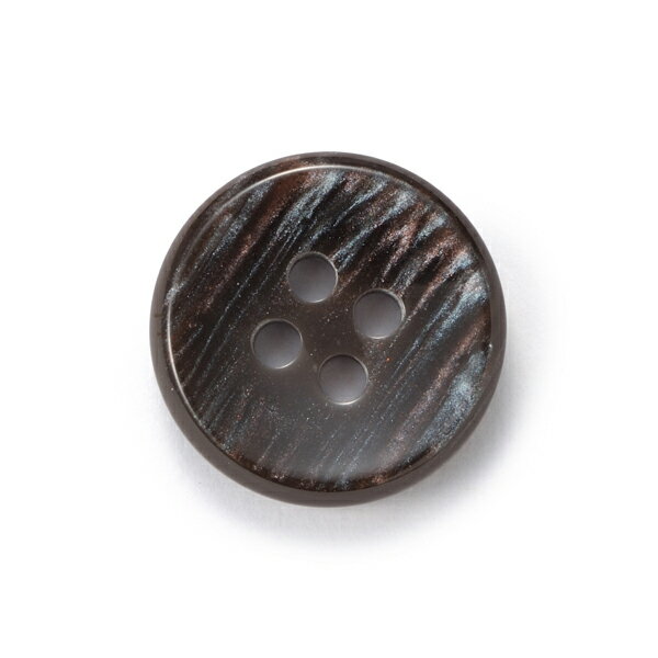 【スーツボタン専門店】416(COLOR.14ブラウングレー) 15mm紳士服スーツジャケットの袖口・袖ボタン[1個から販売]老舗テーラー御用達スーツボタン専門店の高級ボタン