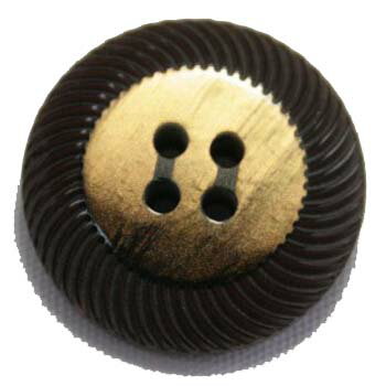 【スーツボタン専門店】高級スーツジャケット用ボタン アドーム イタリーボタン(COLOR.5ブラウン系茶) 20mm[1個から販売]老舗テーラー御用達スーツボタン専門店の高級ボタン