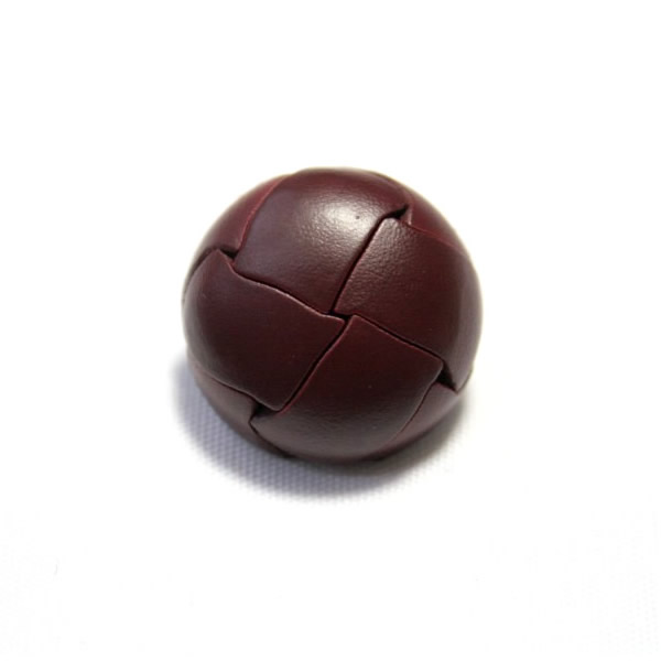 Button - 【スーツボタン専門店】本革ボタンLZ-100 19mm(color.03ブラウン) コート対応ボタン レザーボタン,皮ボタン[1個から販売]老舗テーラー御用達スーツボタン専門店の高級ボタン