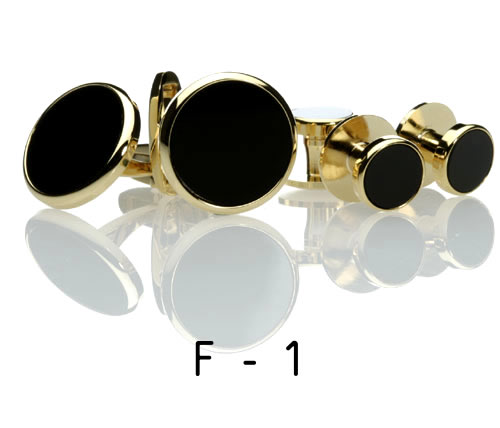 【送料無料】オニキス・カフス08.F-1(※カフスのみ) カフリンクス