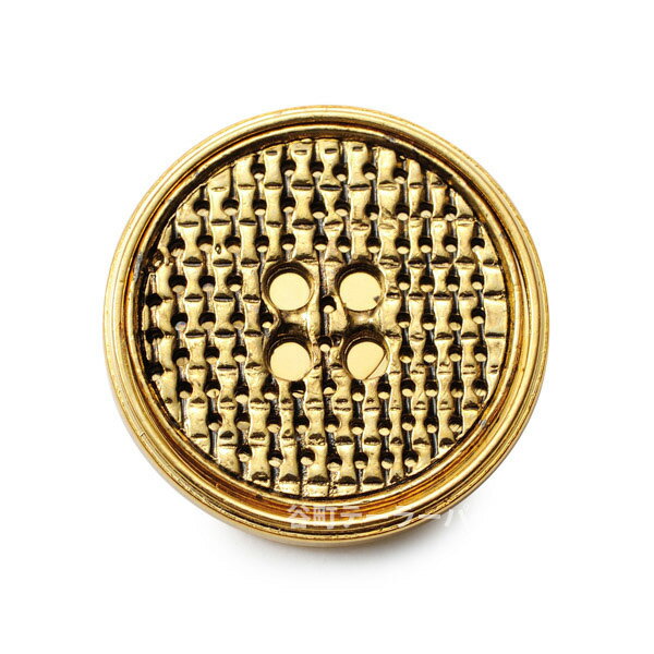 【スーツボタン専門店】メタルボタンM-15・ゴールド・15mm紳士服スーツジャケット袖口・袖ボタン[1個か..