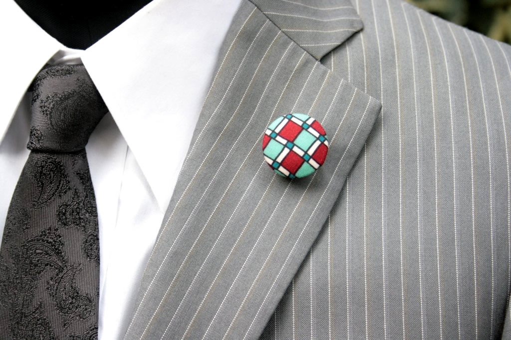 【スーツボタン専門店】ラペルピン・くるみボタンcolor9 メンズ・レディースに使えるハンドメイドアクセサリー