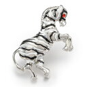 【送料無料】ラペルピン・ゼブラ・【限定品】メンズ・レディースに使えるアクセサリー,シマウマ【高級オーダー店御用達の専門店】