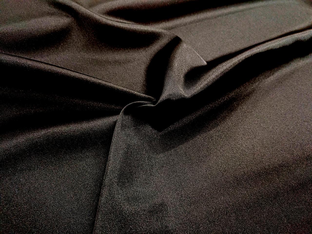 【高級オーダー専門店】3002無地サベリ朱子織color.黒 日本製高級紳士服裏地甲州織【高級オーダー店御用達の専門店】 国内生産 老舗テーラーが使う高級スーツ用裏地 ハリコシ滑りが違います