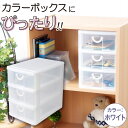 収納ボックス レターケース 卓上 机 小物 収納 マスク 引き出し ボックス プラスチック ミニチェスト サンコープラスチック エルピス A-530 ホワイト 3段 日本製