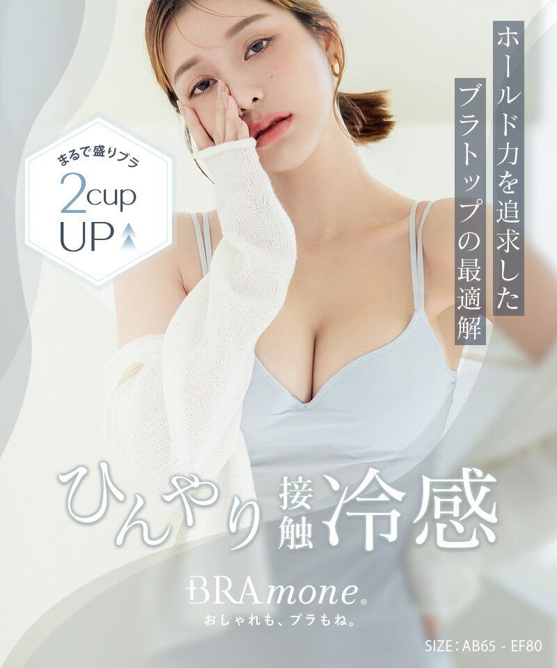 【今だけ20%OFF】7/11(土)1:59迄SALE 接触冷感ブラトップ 深V型/U型/汗取りパッド...