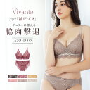 【24h限定！10％OFFクーポン】vivanteダリアレースブラ&ショーツ / 補正ブラに見えない脇肉撃退ブラモカ ピンク プラム ブラック 補正 脇高 谷間 リフトアップ 盛れる 背中綺麗 かわいい おしゃれ 上下セット ブラショーツ セット xmas【tu-hacci】