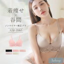 《エアランジュ》クラッシーレースブラノンワイヤー 着痩せ 脇高 補正 盛り 谷間 寄せ 細見え モールドカップ バストメイク ブラジャー レース シンプル 下着【ブラ単品】【tu-hacci】