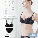 【新作登場】先行予約分完売!《Pliea》troisプリュムドシーニュブラ&ショーツ【グラマーサイズ】セット 上下セット ブラ ショーツ 補正 ふっくら バストアップ 丸胸 スタイルアップ チュール レース【tu-hacci】