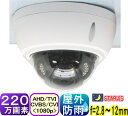 防犯カメラ 監視 ドームカメラ屋外 屋内 玄関 家庭用 220万画素 高性能 セキュリティ カラー暗視 有線 車 防雨 屋外用 空き巣 威嚇 不審者 単品 自宅 事務所 倉庫マンション アパート駐車場犯罪 防止 LED 赤外線 店舗 天井 取付 【SA-51715】