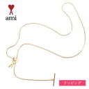 AMI PARIS アミ アミパリス ネックレス ハートロゴネックレス UJW916 361 ゴールド ハート ペンダント マンテル 長め メンズ レディース ブランド 正規品 新品 ギフト プレゼント おしゃれ 可愛い