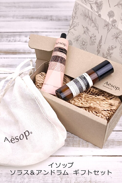 TU RETAILの【巾着袋付き】 イソップ イソップ ソラス アンドラム レバレンス デュエット 2点セット ハンドクリーム Aesop ハンド美容液 ハンドケア ギフトセット コスメ ブランド 正規品 新品 ギフト 母の日 プレゼント 女性 誕生日 女友達 デパコス｜アングル2