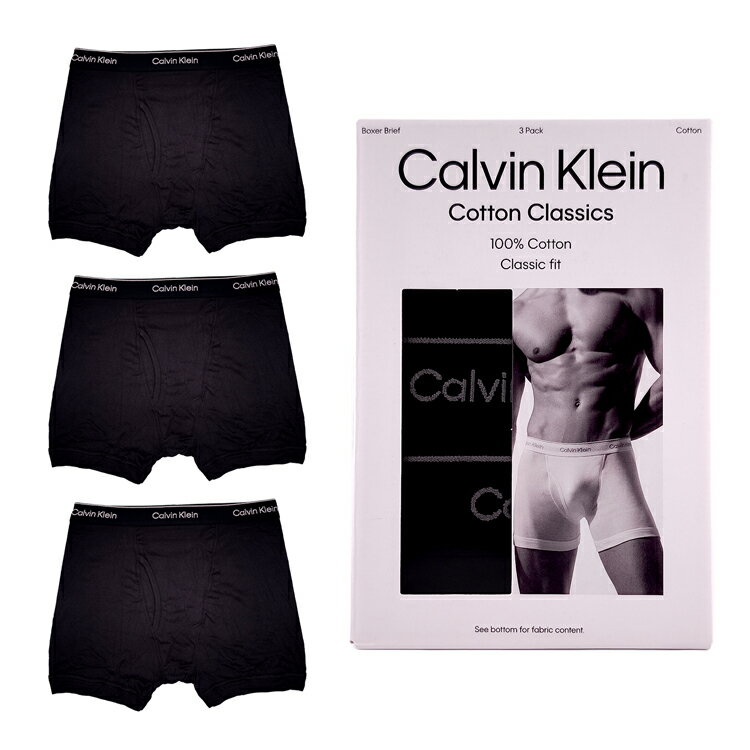 乐天商城 - カルバンクライン ボクサーパンツ 3枚セット NB4003 Calvin Klein 下着 下着セット アンダーウェアメンズ レディース ブランド 正規品 新品 ギフト プレゼント 男性 誕生日 彼氏 男友達