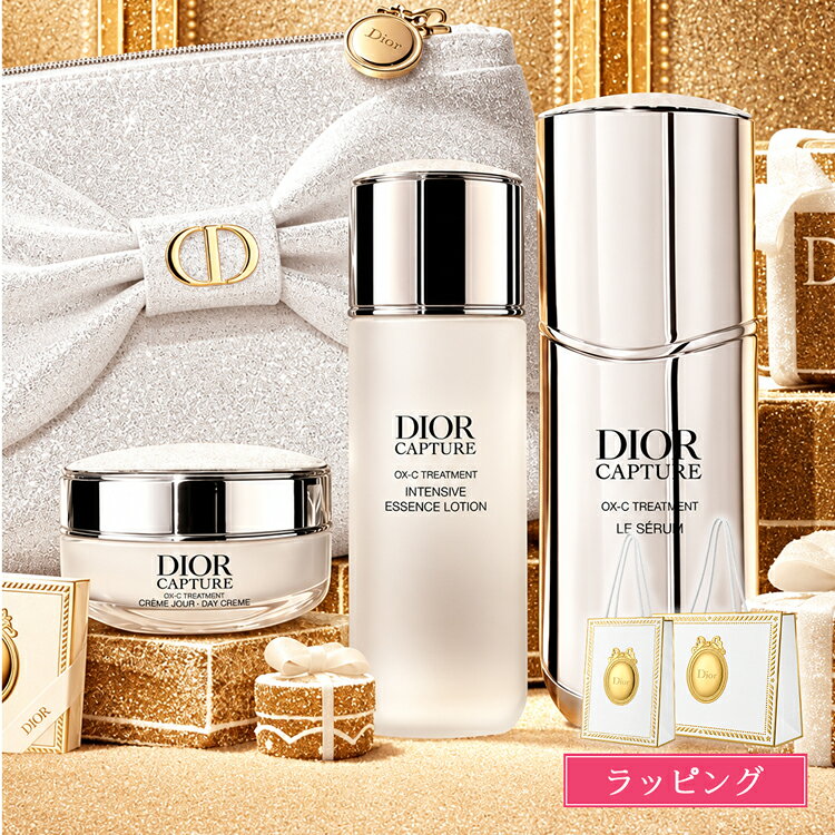 関連ワード ディオール ディオール カプチュール ホリデー 限定品 Dior スキンケア レディース ブランド 正規品 新品 ギフト プレゼント 女性 誕生日 記念日 デパコス クリスマスコフレ ホリデー クリスマス 2026 クリスマスプレゼント クリスマス プレゼント クリスマスギフト クリスマス ギフト 成人式 プレゼント 女性 成人祝い 成人式 お祝い 成人祝い プレゼント 女性がもらったら嬉しいバレンタイン 甘い物 苦手 バレンタインギフト バレンタインプレゼント ホワイトデー お返し 高級 ホワイトデー ギフト お返し 粋なお返し 食べ物以外 お菓子以外 おしゃれ 記念日 誕生日プレゼント 成人祝い こんな方におすすめ ・美容好きの方へ、憧れのデパコスやビューティーギフトを贈りたい方におすすめ。 ・スキンケア、メイクアップ、フレグランスなど、好みに合わせたコスメ選びを楽しみたい方に。 ・コスメ好きの彼女や奥様、ご友人へのプレゼントや、自分へのご褒美に。 ・誕生日や母の日、クリスマス、ホワイトデーのお返しにもおすすめです。 その他 ギフト プレゼント 贈り物 贈答品 美容 コスメ 化粧品 ビューティー デパコス 美容好き コスメ好き 自分磨き セルフケア 美容習慣 ご褒美 自分へのご褒美 ご褒美ギフト 気分転換 リフレッシュ リラックスタイム おうち時間 自分時間 私へのご褒美 美意識 美容ギフト コスメギフト ビューティーギフト 誕生日 誕プレ バースデー 誕生日ギフト 誕生日プレゼント バレンタインコスメ クリスマス クリスマスギフト クリスマスプレゼント クリスマスコスメ 記念日 記念日ギフト アニバーサリー 結婚記念日 交際記念日 母の日 母の日ギフト 母の日プレゼント ホワイトデー ホワイトデーギフト ホワイトデーお返し ホワイトデーコスメ お祝い お礼 お返し お礼ギフト お返しギフト 感謝 大切な人 お祝いギフト 入学祝い 進学祝い 合格祝い 卒業祝い 成人祝い 就職祝い 入社祝い 内定祝い 昇進祝い 転職祝い 退職祝い 送別ギフト 歓迎ギフト 新生活 新生活祝い 新社会人 社会人 大学生 若者 10代 20代 30代 40代 50代 60代 女性 男性 レディース メンズ 大人 ジェンダーレス 男女兼用 彼女 彼氏 妻 夫 恋人 パートナー 母親 お母さん 女友達 男友達 友人 親友 同僚 先輩 後輩 上司 女性ギフト 男性ギフト 女友達ギフト 男友達ギフト ジェンダーフリー オールジェンダー ユニセックス ジェンダーレスコスメ ユニセックスコスメ ちょっとした贈り物 ちょっとしたお礼 気軽なプレゼント 美容好き コスメ好き プレゼント交換 プチギフト プチご褒美 ご褒美ギフト 自分への贈り物 大人の美容 美容デビュー コスメデビュー センスのいい 気の利いた もらって嬉しい 自分では買わないディオール カプチュール ホリデー 独自の有用成分「OX-C トリートメント」を配合した現品サイズの美容液と美容液ローション、クリームのミニサイズが、エレガントなポーチに入った特別なホリデー限定コフレ。 きらめくポーチに、CDのイニシャルをあしらったリボンと、ジップの引き手にディオールのメダリオンを施した、ホリデームードあふれる仕上がりです。 【セット内容】 - ディオール カプチュール ル セラム 50mL (現品) OX-C トリートメント?、リリー抽出成分を配合した美容液。 みなぎるようなハリを与え、輝きに満ちた美しさへ。 - ディオール カプチュール インテンシブ エッセンス ローション 50mL 美のメカニズムをサポートする美容液ローション。カプチュール共通成分「OX-C トリートメント」に加え、植物エキスと発酵物との複合成分「メタブリン」を配合。 とろみのあるテクスチャーで深くうるおいで満たしながら、みずみずしい弾力感のある肌へと整えます。 - ディオール カプチュール クレーム 15mL 独自の有用成分「OX-C トリートメント」に「ヒアルロン酸デュオ」を融合したクリーム。豊かなうるおいと引き締まったハリをもたらします。 - オリジナル ポーチ (10cm×16cm×7cm) ポーチ取り扱いに関するご注意 ポーチに使用しているラメ素材は、摩擦や接触により剥がれ落ちたり、バッグや衣類などに付着する可能性がありますのでご注意ください。 ブランド名 Dior（ディオール） 成分 画像参照 セット内容 ディオール カプチュール ル セラム 50mL x 1 ディオール カプチュール インテンシブ エッセンス ローション 50mL x 1 ディオール カプチュール クレーム 15mL x 1 オリジナル ポーチ x 1 付属品 ショップバッグ 品番 ディオール カプチュール ホリデー 原産国 フランス 商品区分 化粧品 広告文責 株式会社TU　RETAIL 06-4400-0249 注意 カラーの見え方につきましては、お客様のモニターなどの設定により、違って見える場合もございます。 入荷時期により、商品・ラッピングの仕様が変更になる場合があります。 あわせまして予めご了承くださいませ。