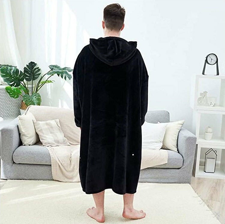 ルームウェア ワンピース もこもこ 可愛い 冬 レディース 長袖 着る毛布 ロング メンズ 裏起毛 大きいサイズ ふわふわ 毛布 ボア 部屋着 パジャマ 体系カバー ポケット付き フード付き 保温 男女兼用 室内服 冬用あったかパジャマ