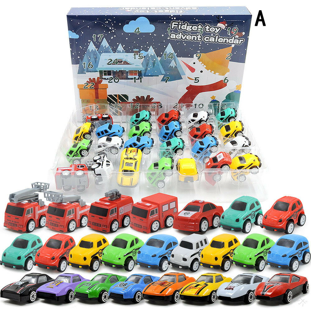 アドベントカレンダー 2024 男の子 ミニカー おもちゃ 子ども クリスマスプレゼント カウントダウン カレンダー クリスマスカレンダー 子供 景品 楽しいおもちゃ Advent Calendar 2024 人気クリスマスグッズのサムネイル
